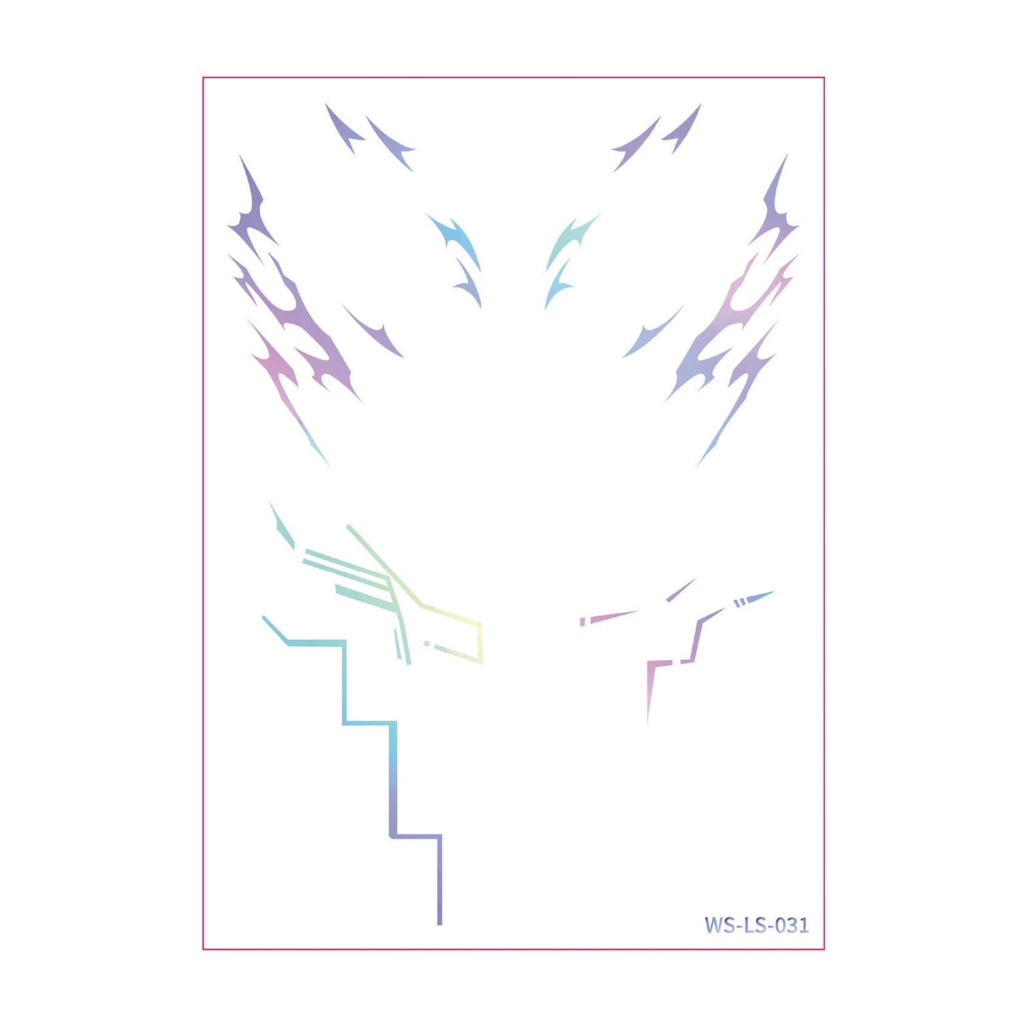 K-Pop Demon Hunters Rumi Temporary Face Tattoo Sticker 4ct