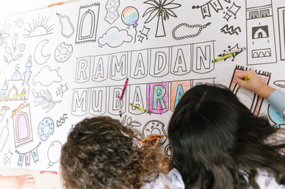 Huge Ramadan  Coloring Poster | Coloring Table Cover