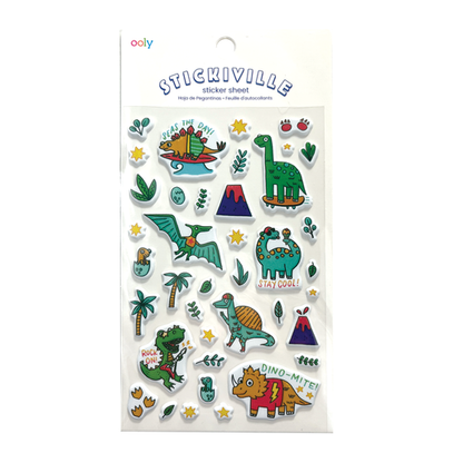 Stickiville: Standard Stickers - Dinomite! (1 Sheet)