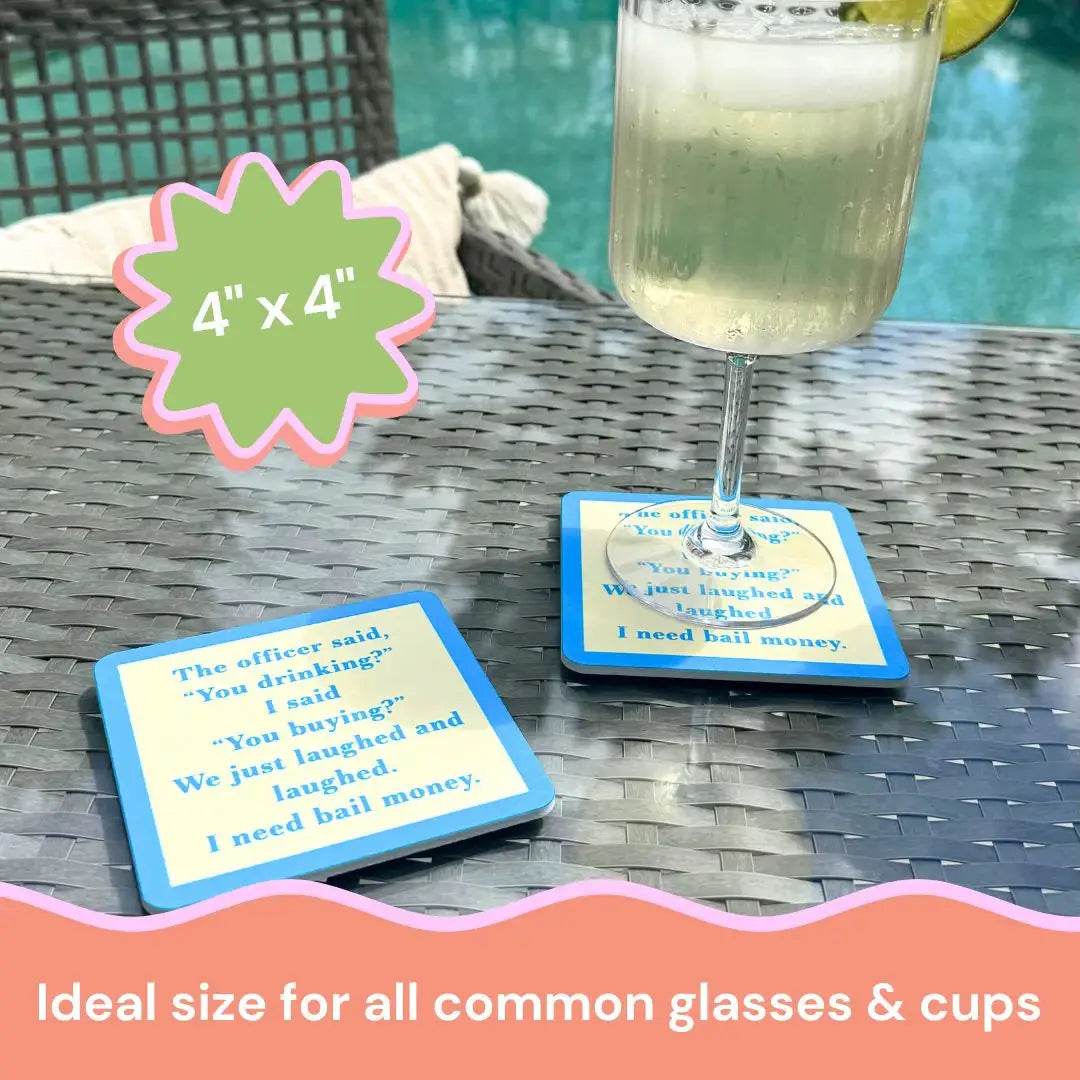 COASTER My Bladder | Funny Home Gift | Home Bar Decor