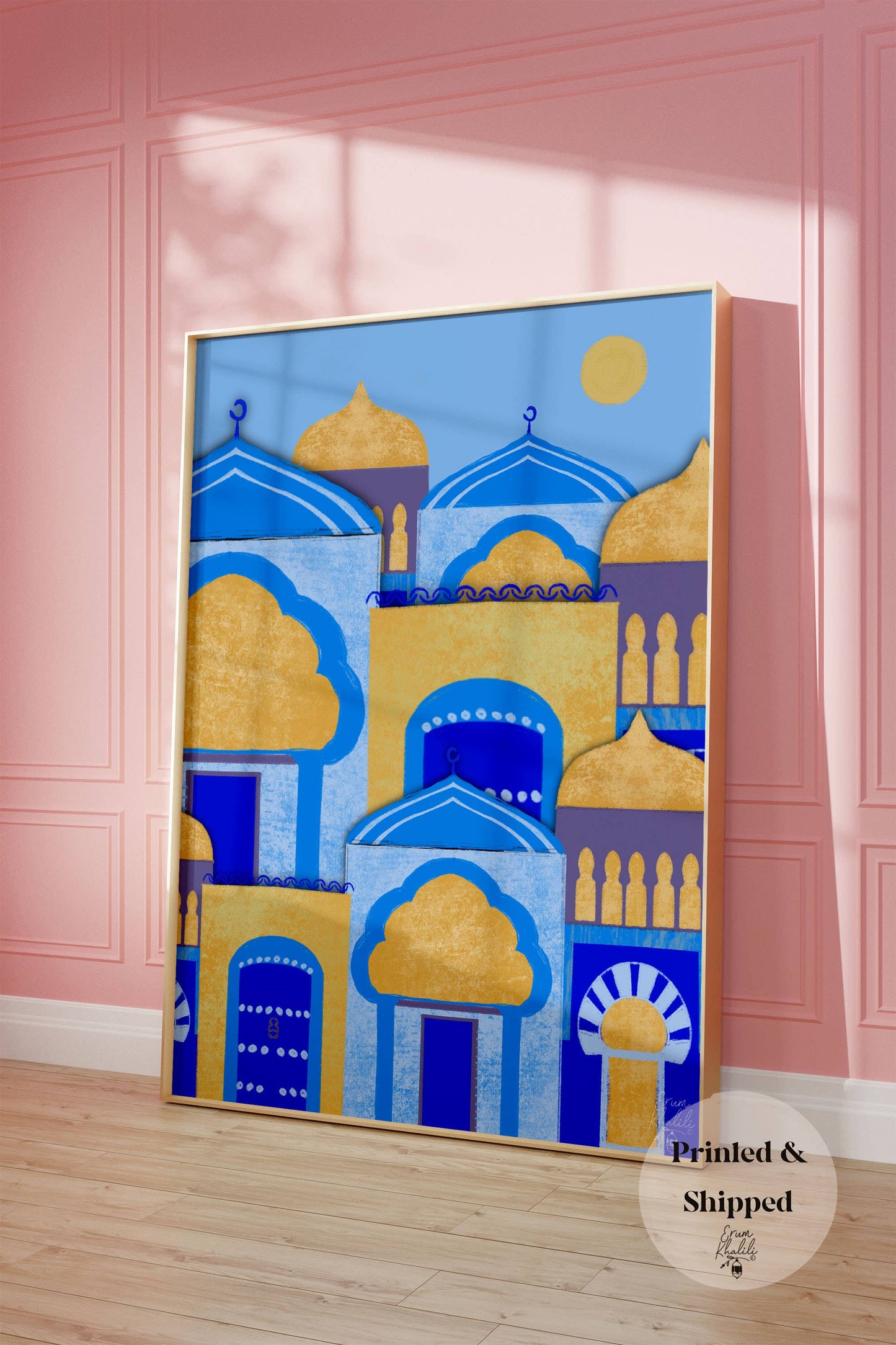 Blue City Morocco - Art Print Wall Art