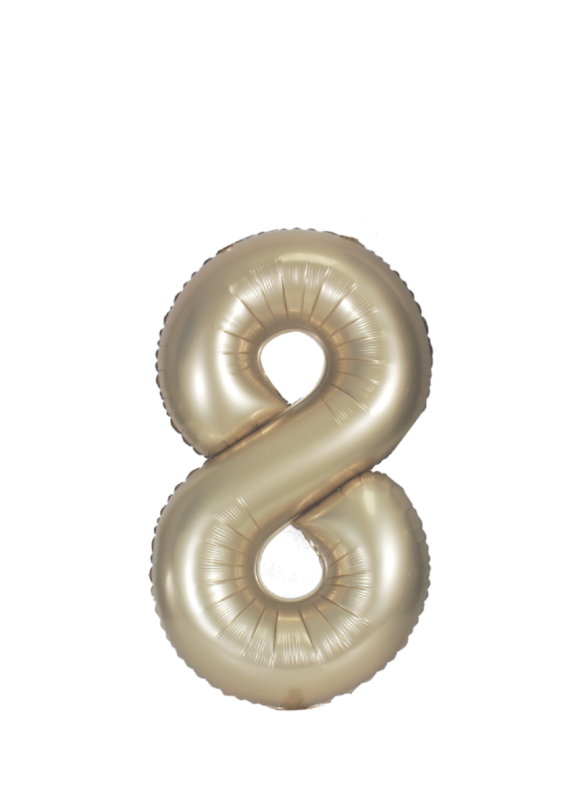 34in Number Balloons: Champagne