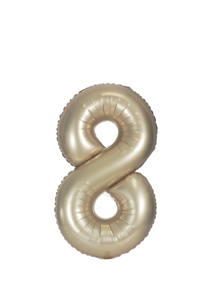 34in Number Balloons: Champagne