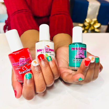 Scented Peppermint Piggy Non-Toxic Kids Nail Polish