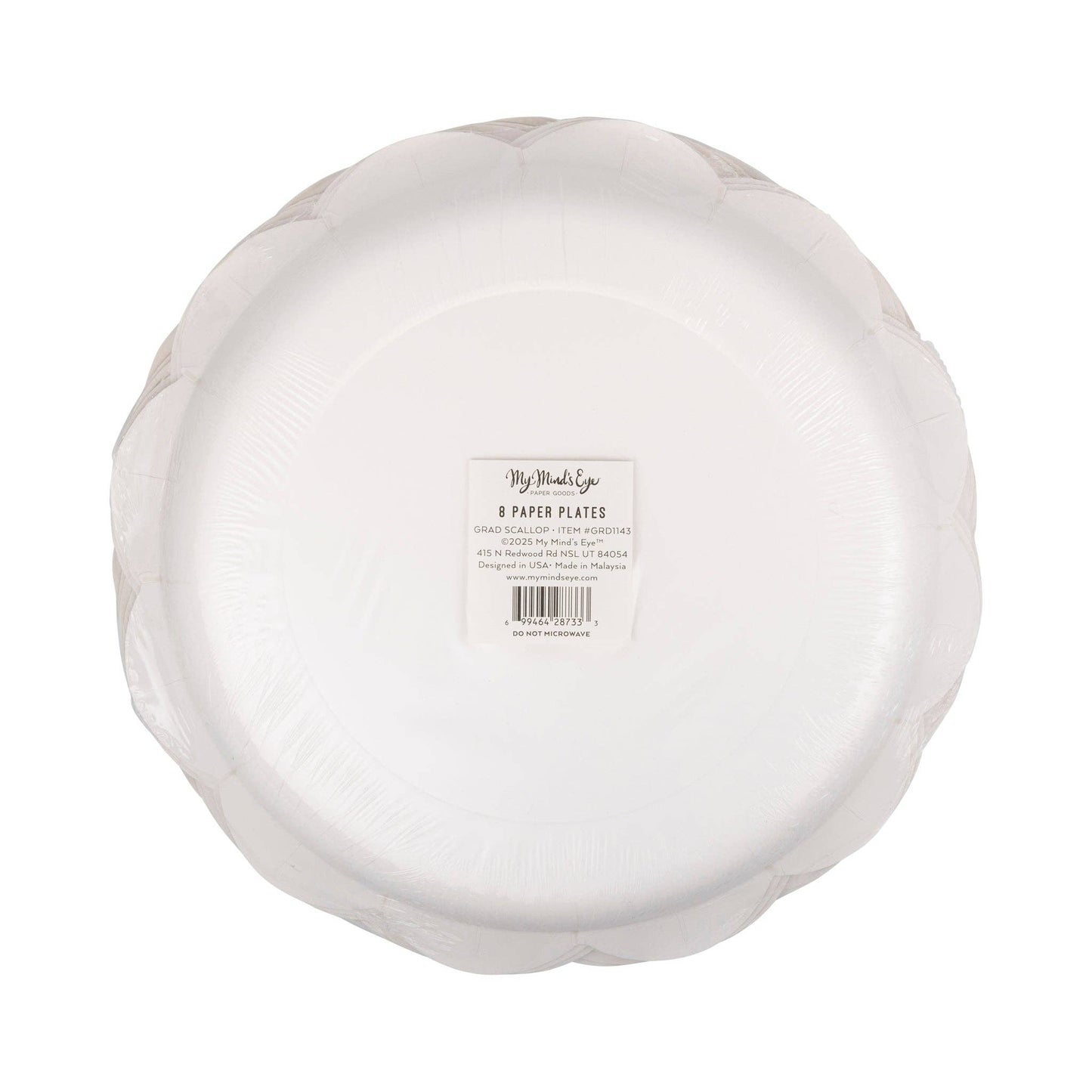 Grad Scalloped 10" Plates 8ct
