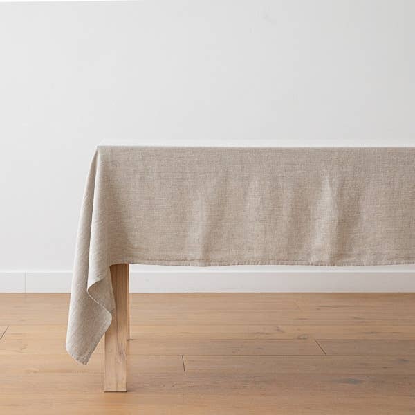 Classic Solid Natural Tablecloth - Thumbnail 2