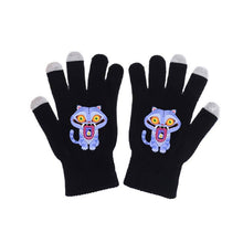 K-Pop Demon Hunters Black Knit Gloves
