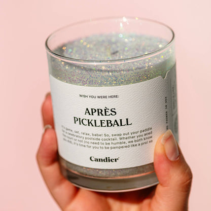 Apres Pickleball Pure Soy Wax Hand Poured Jar/Filled Candle