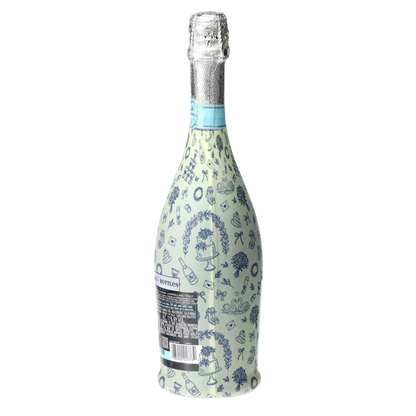 Beau Bottles Blue Wedding Toile- Prosecco Collection