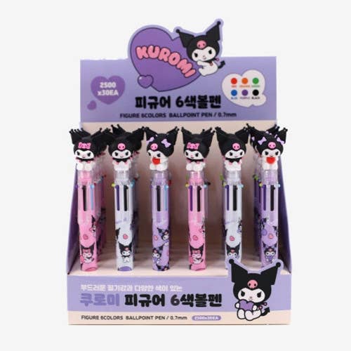 Sanrio Characters 6 Color Ball Point Pencil- 0.7mm