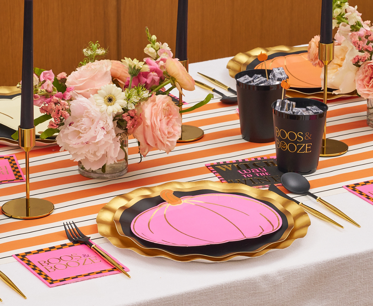 Boo Bold Assorted Die Cut Salad Plates/8pk