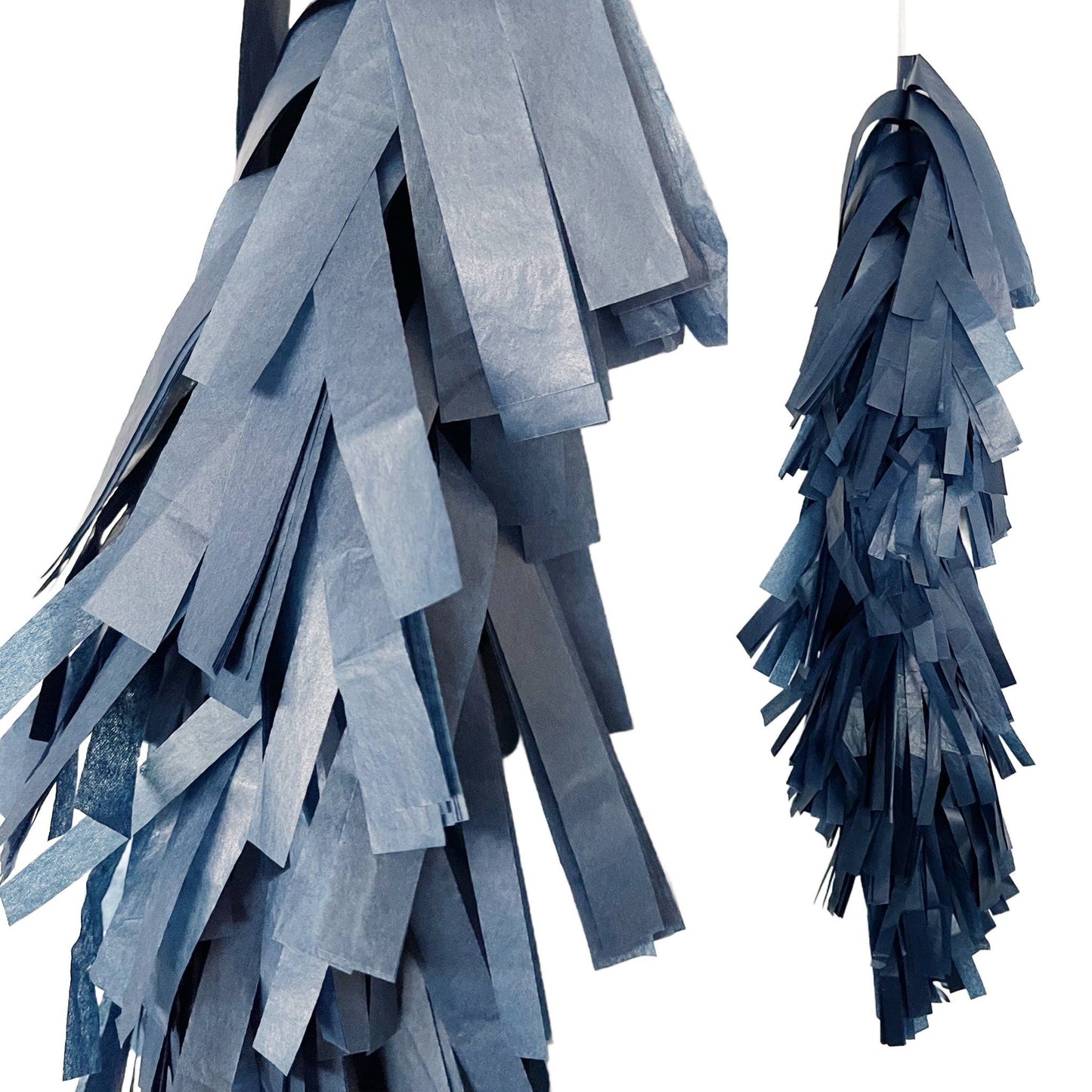 Fringed Tissue Balloon Tassel ( Solid Colors)