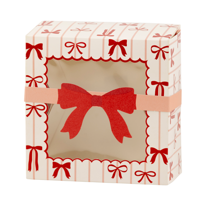 Red and Pink Bows Cookie Box 6ct