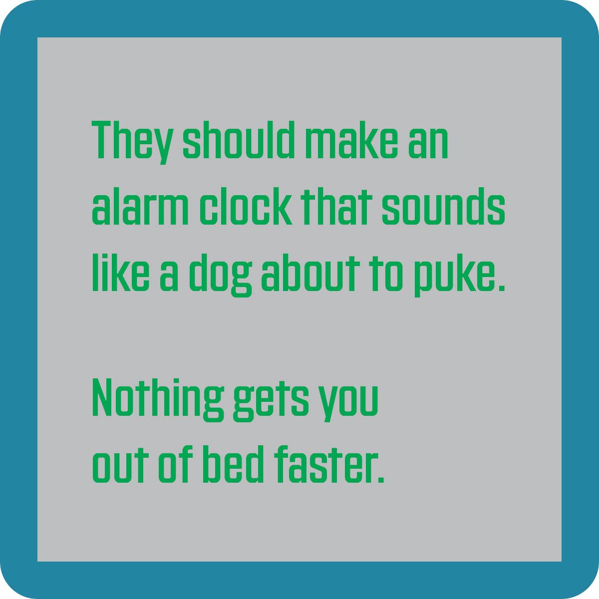 COASTER Alarm Clock | Funny Party Gift | Home Bar Decor