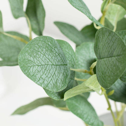 18" Artificial Silver Dollar Eucalyptus Greenery Leaves Bush