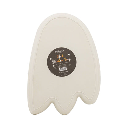 Ghost Shaped Bamboo 16in Tray