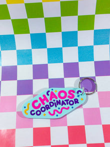 Chaos Coordinator - Laser Cut & Hand Painted Keychain!