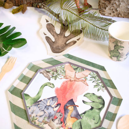 Dinosaur Jungle Paper Plates – 8 in