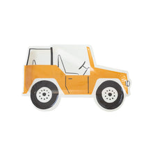 Safari Jeep Shaped Paper Plates 8ct