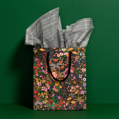 Black Stripe tissue paper