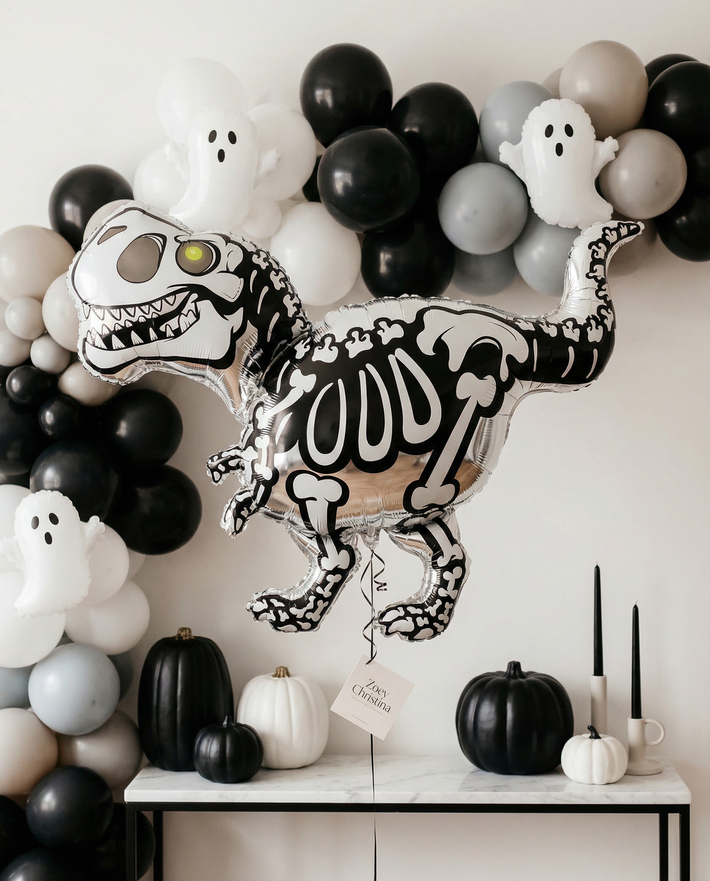 #400 Skeleton Dinosaur Foil Balloon
