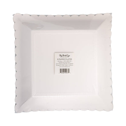 Large Red Star Plate 8ct