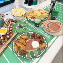 Tailgate Football Football Shaped Salad/Dessert Plates 8ct