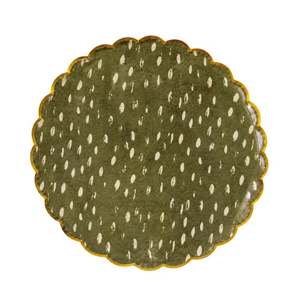 Dapple Dot 10" Large Plate - Olive