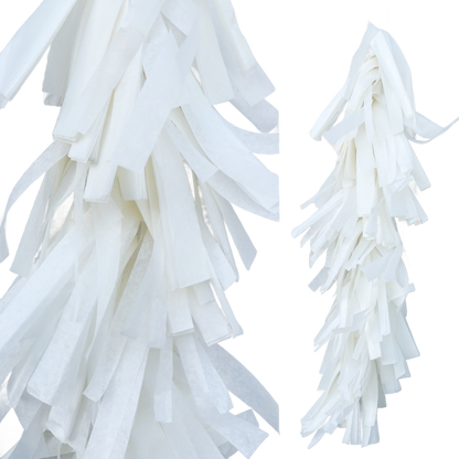 Fringed Tissue Balloon Tassel ( Solid Colors)