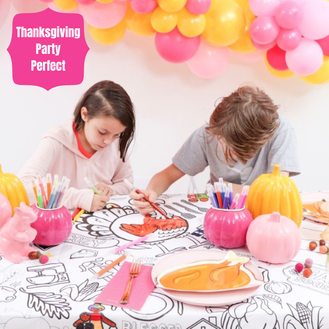 Thanksgiving Coloring Tablecloth