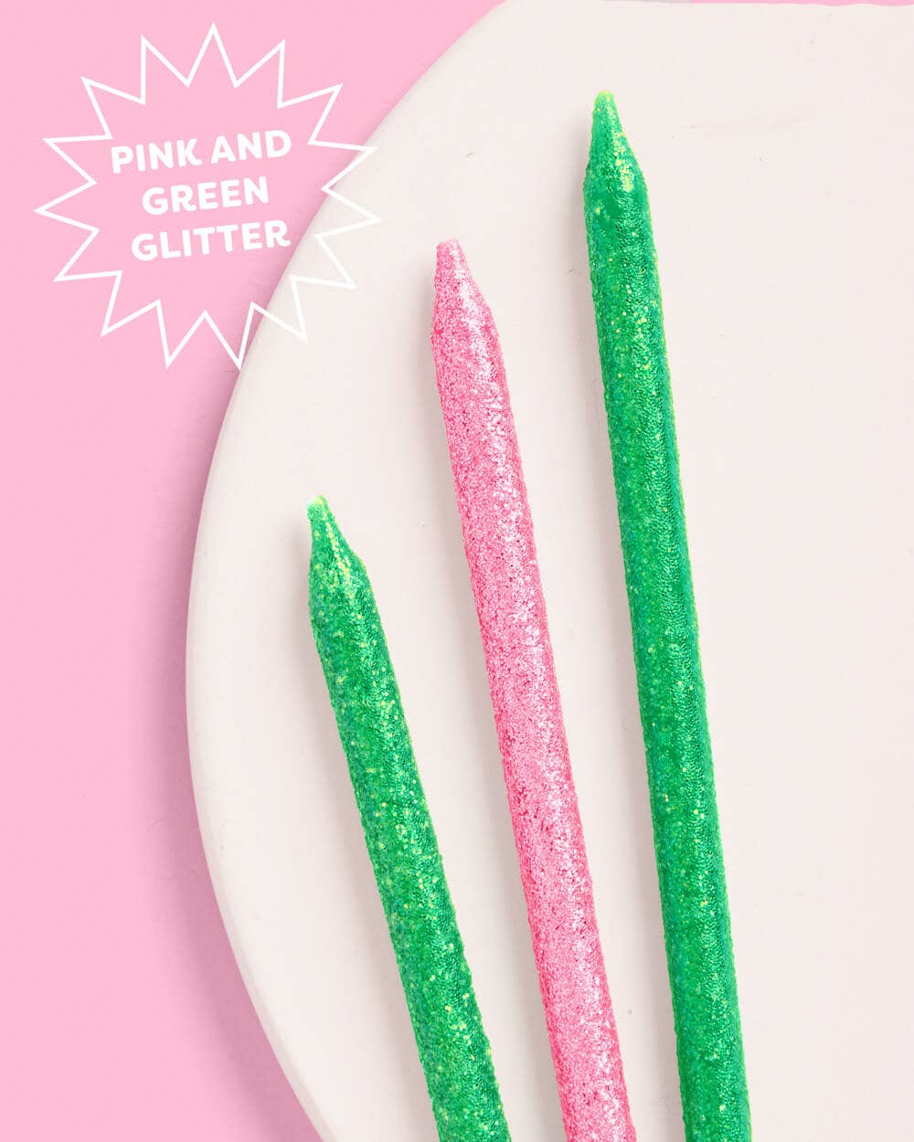 Wicked Emerald City Glitter Candles 10ct