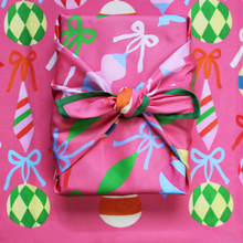 Reusable Gift Wrap | Pink Ornaments