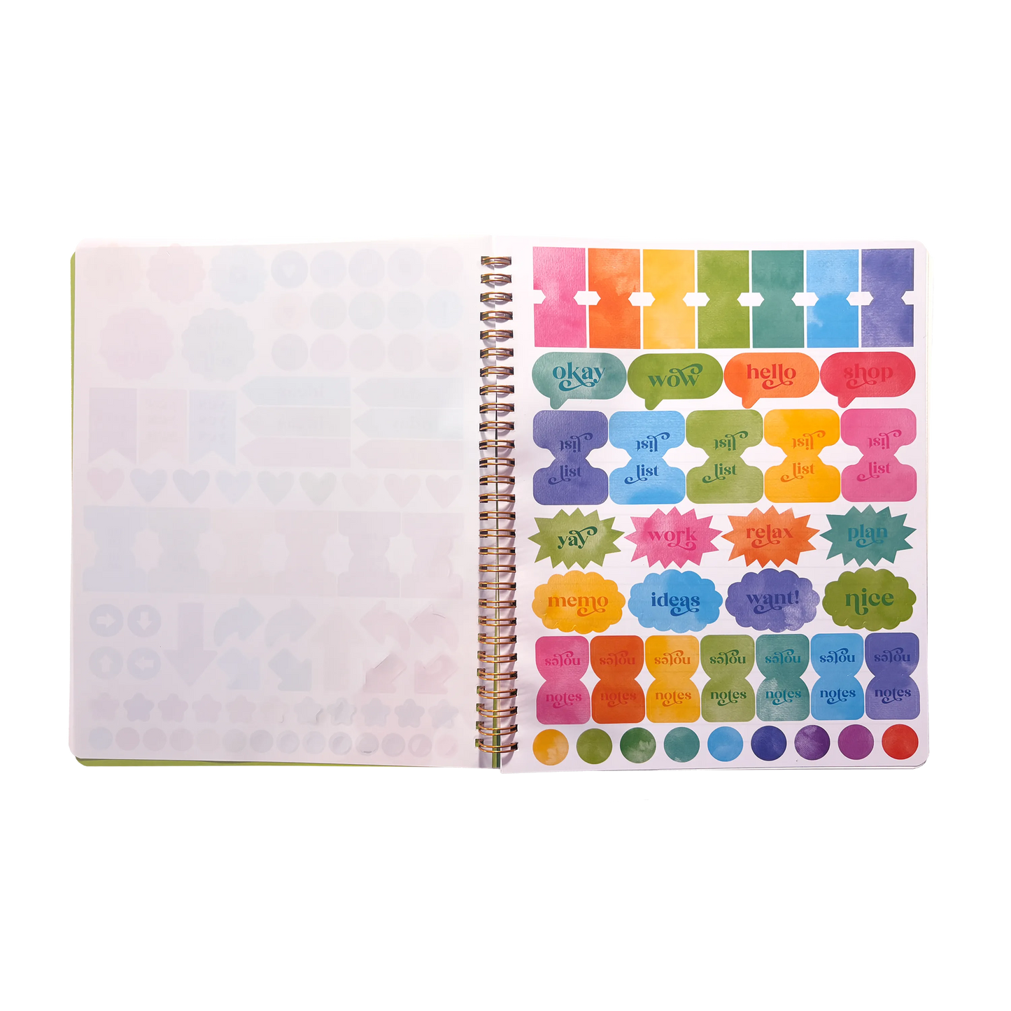 Artful Notes Reverse Coloring Book and Notebook - Wildscape