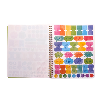 Artful Notes Reverse Coloring Book and Notebook - Wildscape