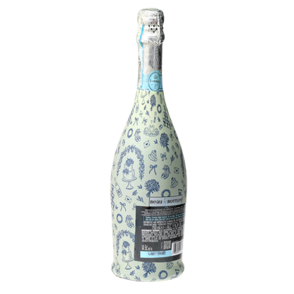 Beau Bottles Blue Wedding Toile- Prosecco Collection