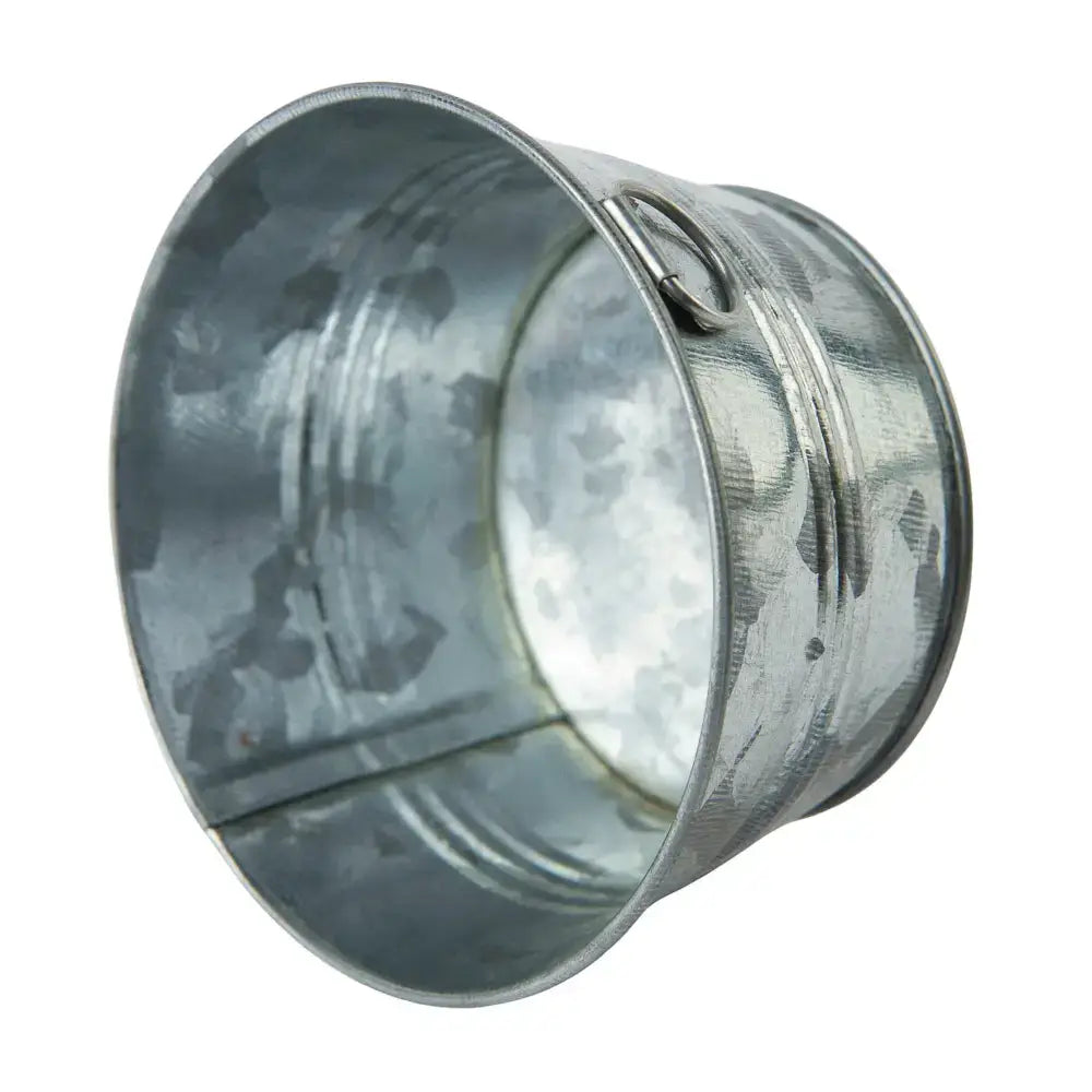 4-3/4" H x 9" Dia. Small Round Metal Washtub - Select Finish