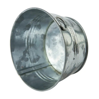 4-3/4" H x 9" Dia. Small Round Metal Washtub - Select Finish