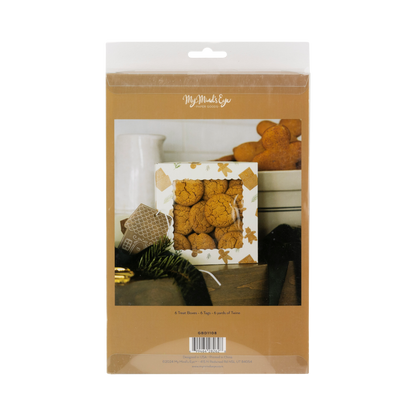 Whimsy Gingerbread Cookie Boxes 6ct