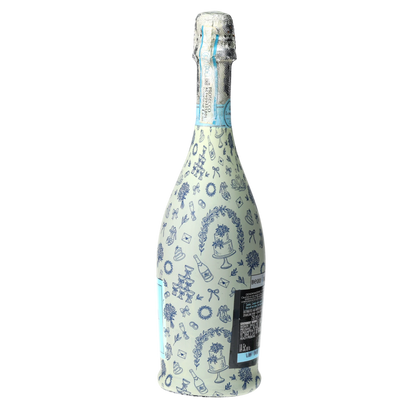 Beau Bottles Blue Wedding Toile- Prosecco Collection