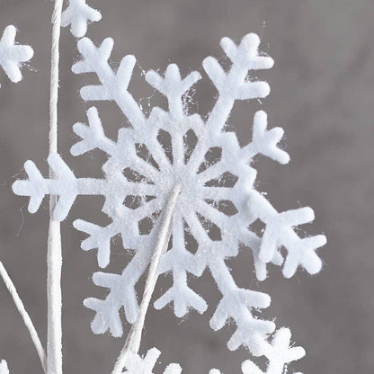 34" Winter Snowflake Stems (Pack of 12)