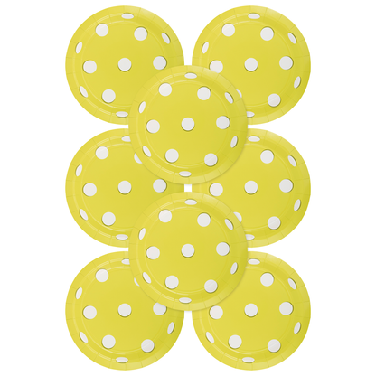 Pickleball 9in Paper Plates 8ct