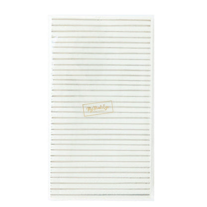 Silver Stripe Dinner Napkins 18ct
