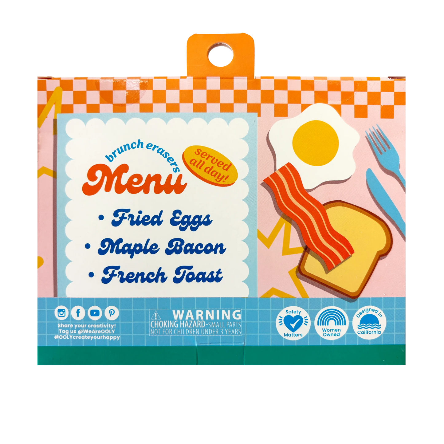 Brunch Bunch Breakfast Erasers - Set of 6