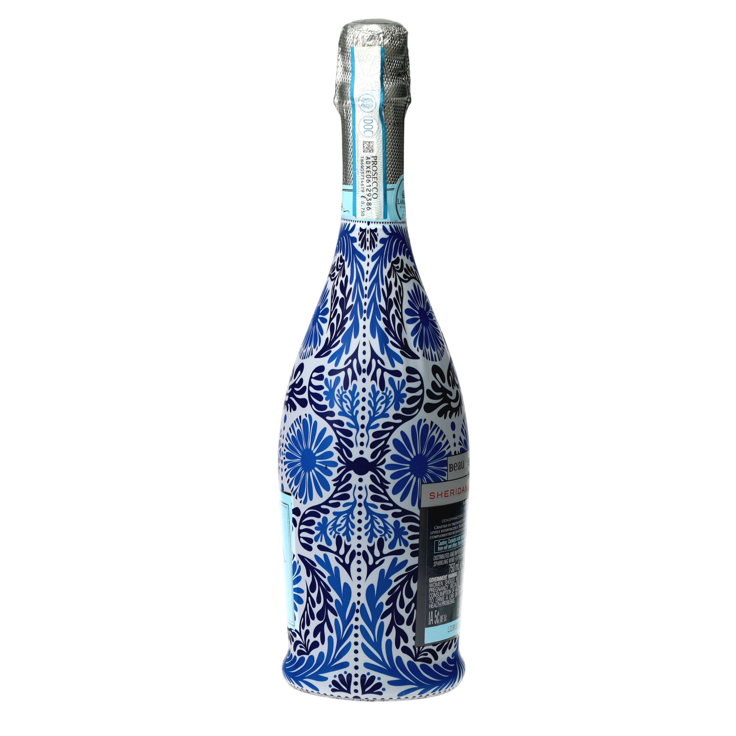 Beau Bottle x Sheridan French Collection - Navy Jardin - Prosecco Collection