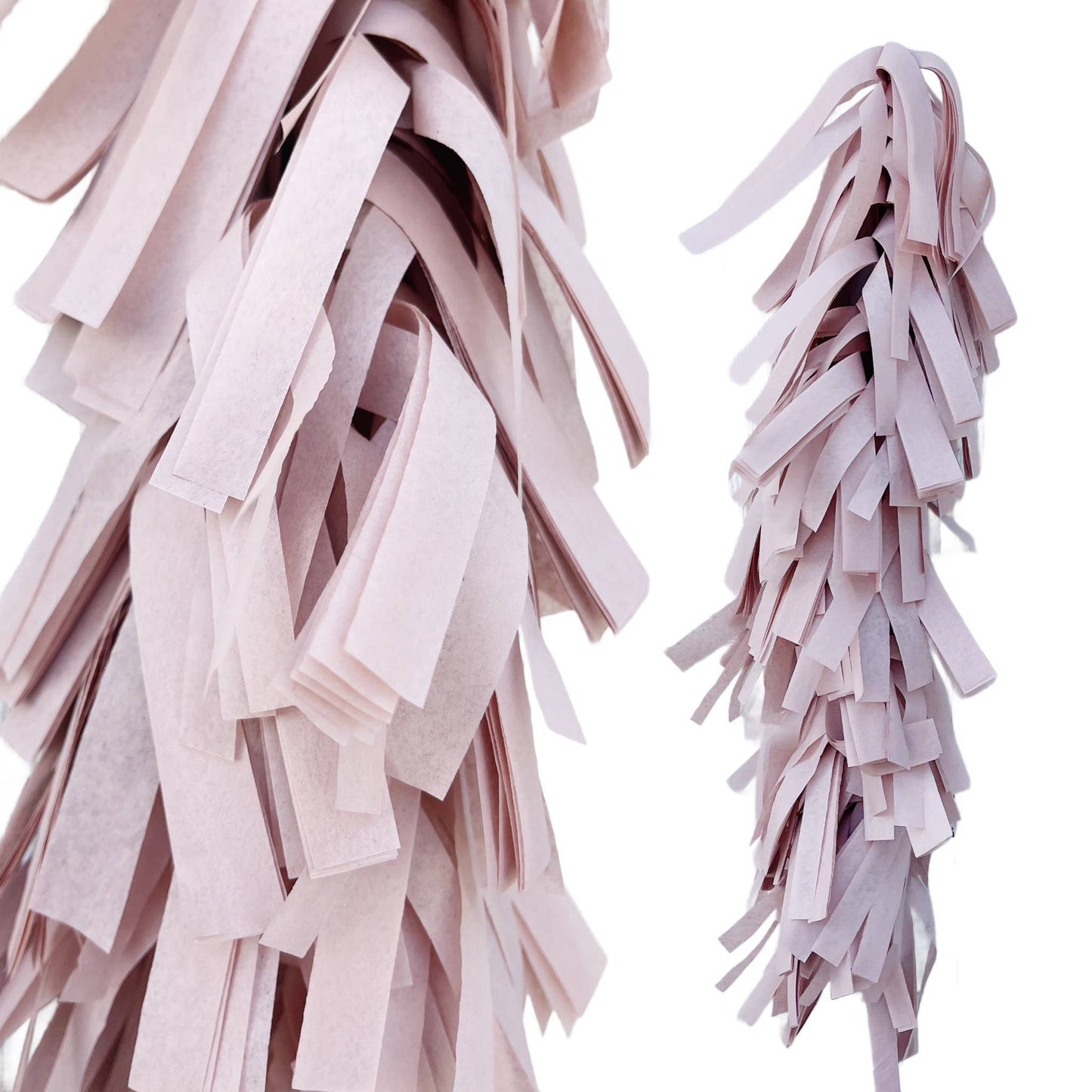 Fringed Tissue Balloon Tassel ( Solid Colors)