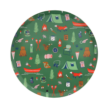 Camp Explorer Camp Pattern Large Plates
