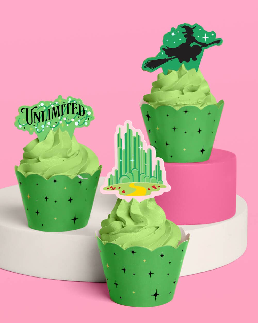Wicked Cupcake Set 24ct - liners + toppers