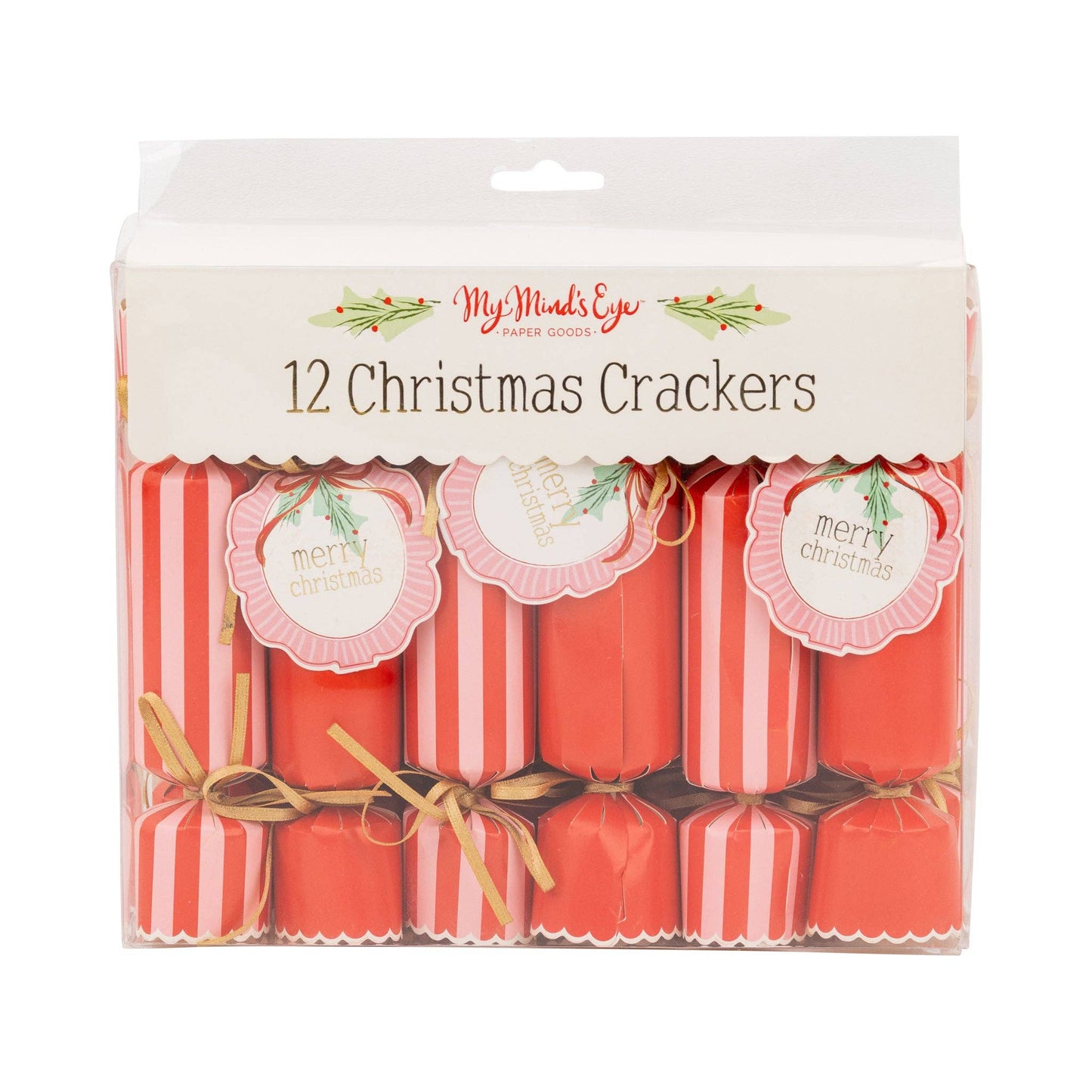 Red and Pink Christmas Crackers