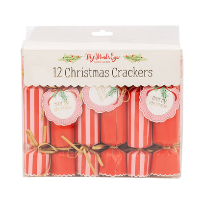 Red and Pink Christmas Crackers