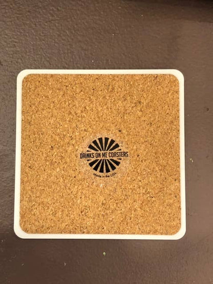 COASTER What The Fuck| Funny Party Gift | Home Bar Decor